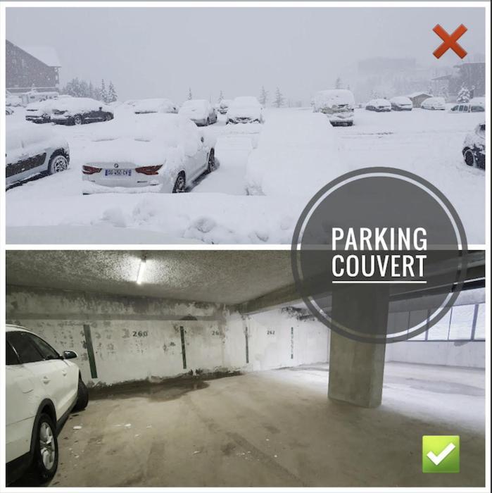 אלפה ד'הואז Pieds Des Pistes - Parking Couvert - Plein Sud מראה חיצוני תמונה